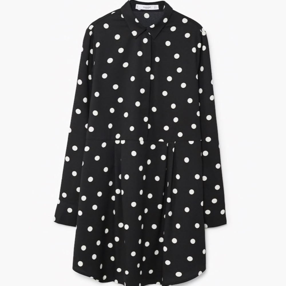 NWOT Mango Polka Dot Dress